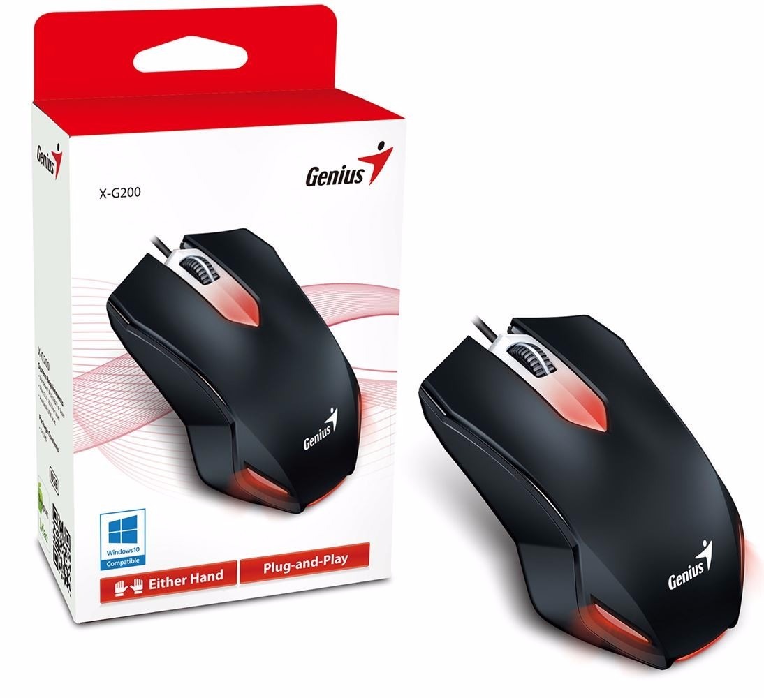 MOUSE GENIUS X-G200 BLACK