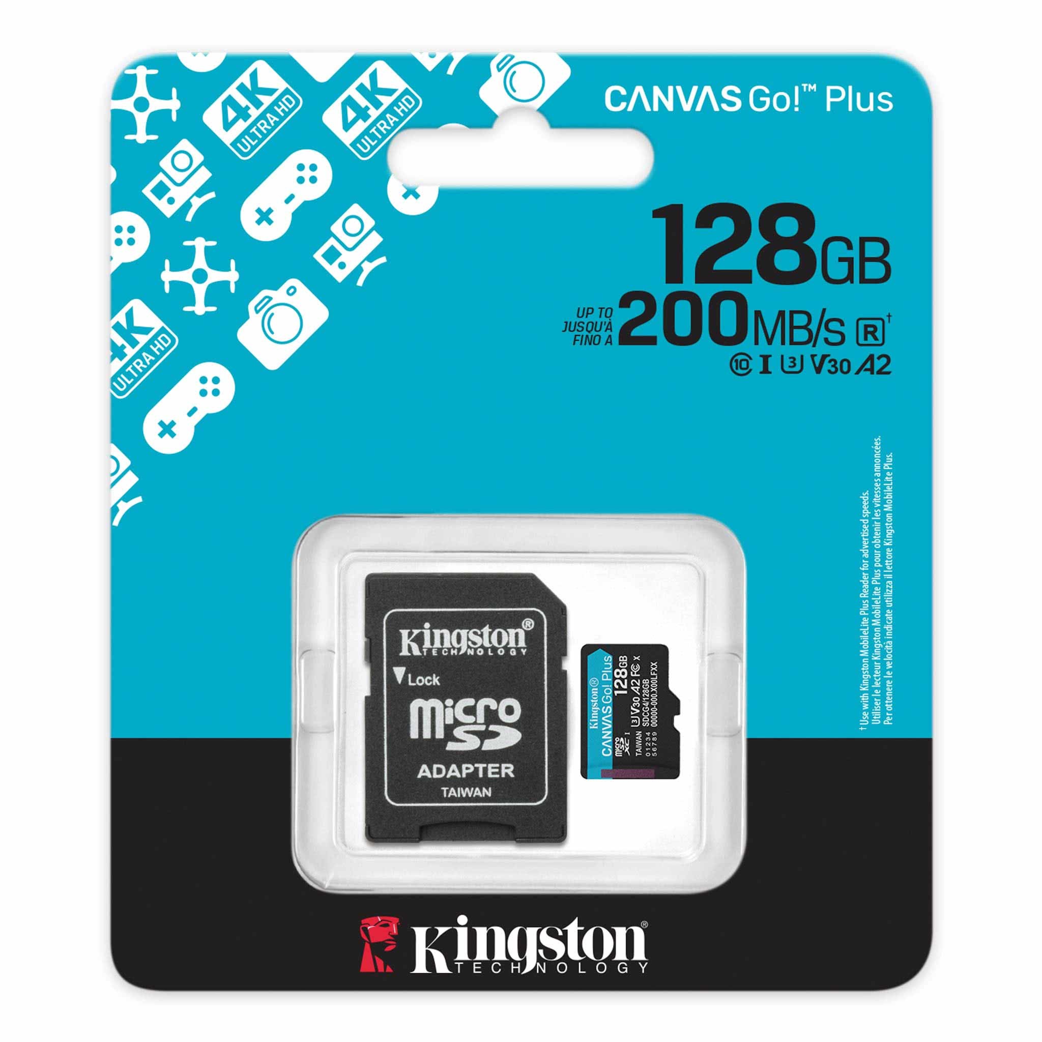 KINGSTON MICROSD 128GB GO PLUS