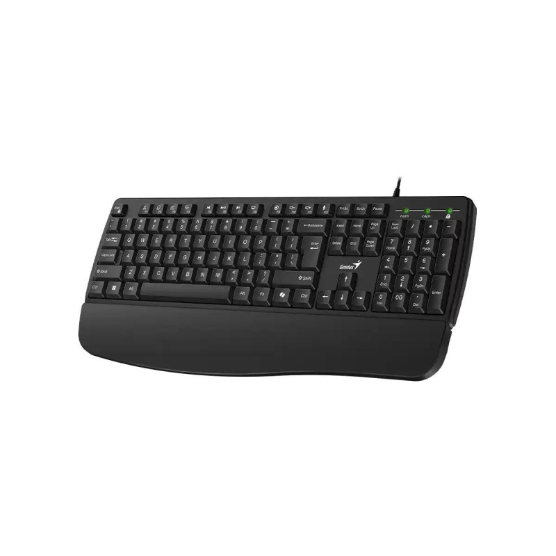 TECLADO GENIUS KB-123 PALMREST APOYA MUÑECAS USB