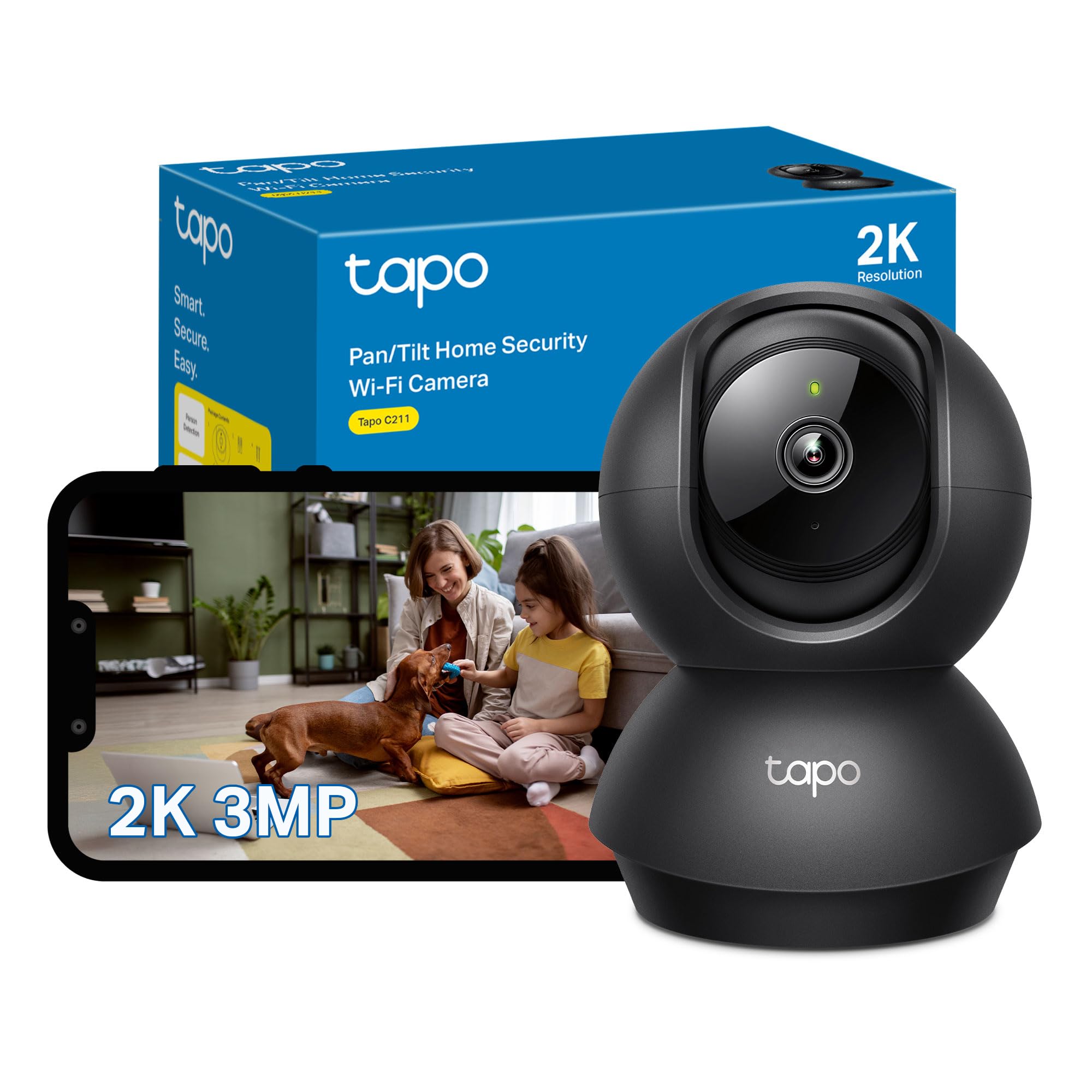 CAMARA IP TP-LINK TAPO C211 REMOTO 360 2K SD 