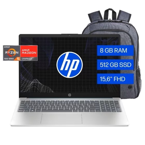 HP 15-FC0251LA RYZEN 5 7520U 8GB/512GB/15.6"/W11H