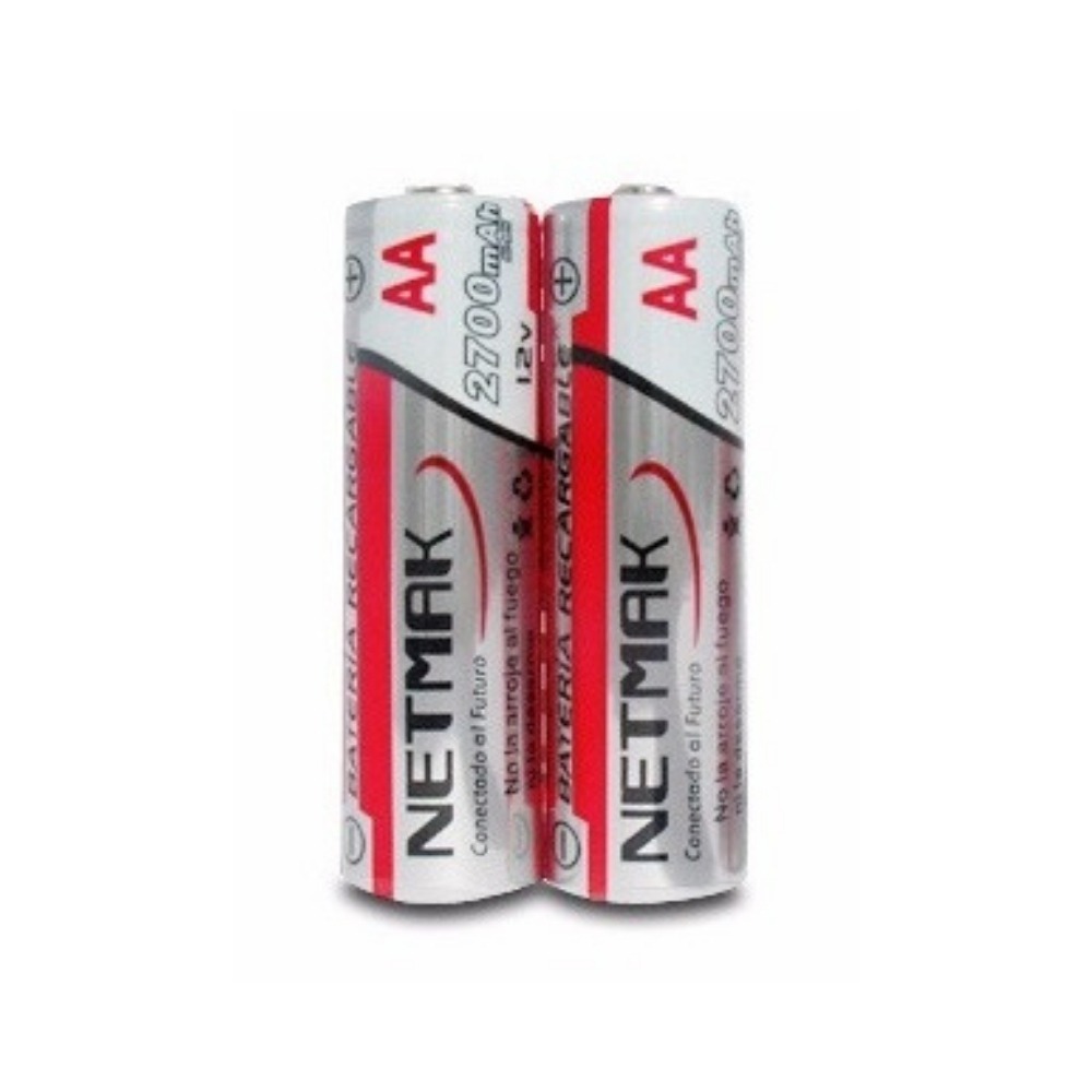 PILA NETMAK RECARGABLE AA X2