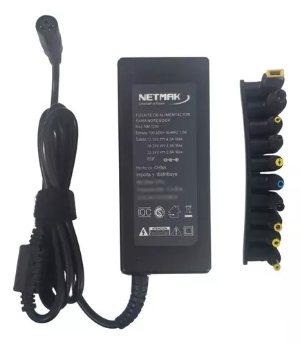 CARGADOR NETMAK 65W AUTOMATICO