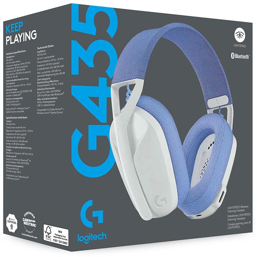 AURIC C/MIC LOGITECH G435 WHIT