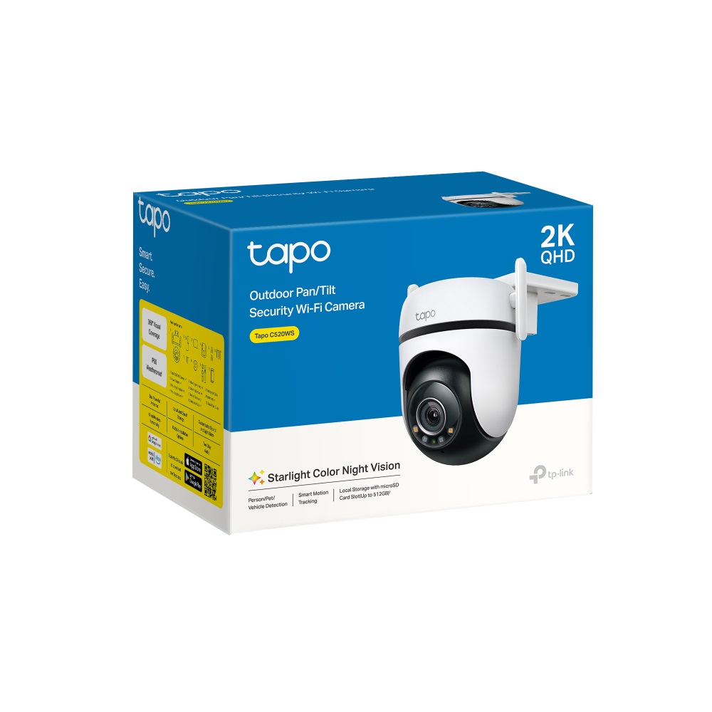 CAMARA IP TP-LINK TAPO C520WS 2K QHD EXTERIOR 360°