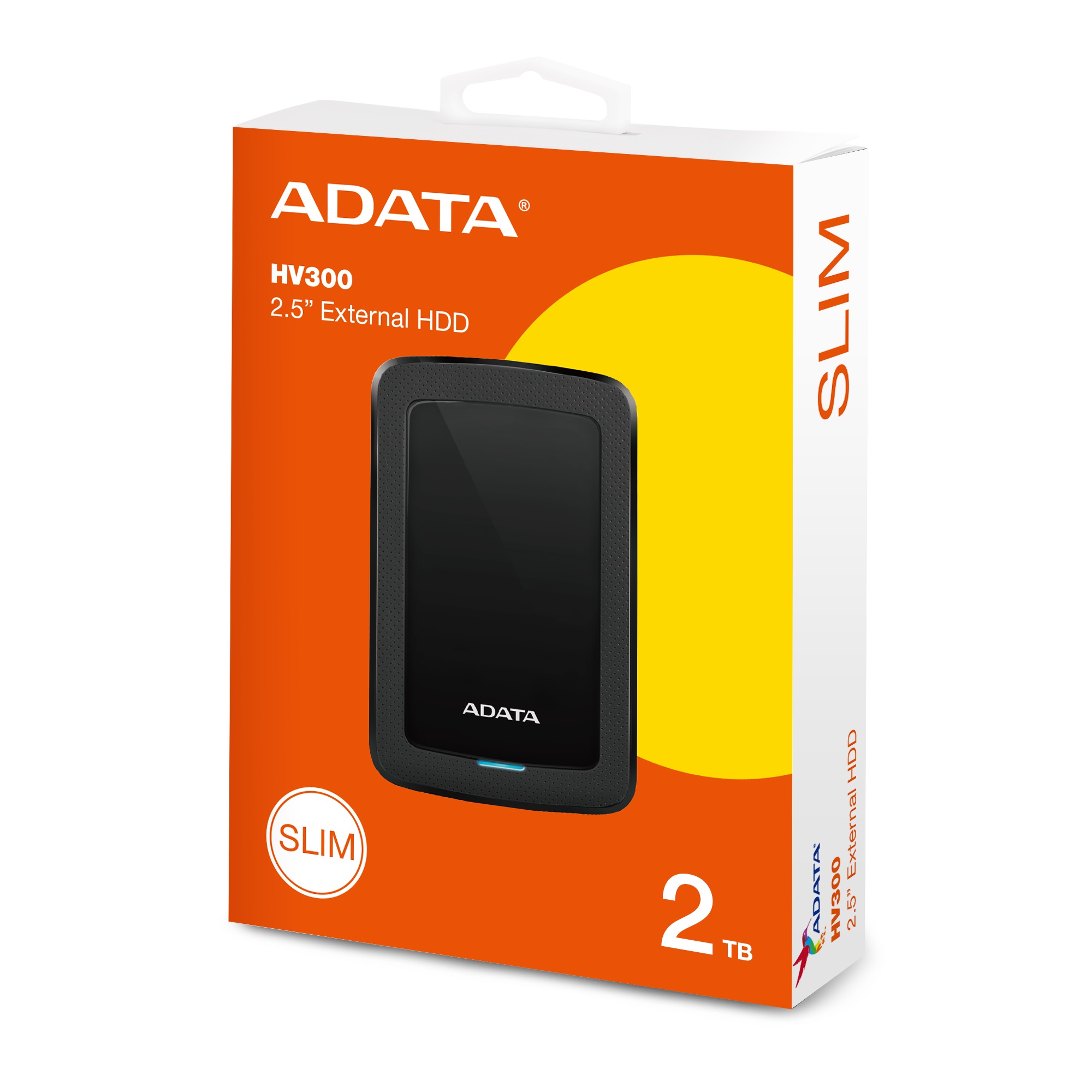 DISCO USB ADATA AHV300 2TB 3.2 BLACK