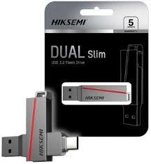 PEN DRIVE HIKSEMI 64GB E307C DUAL SLIM USB3.0/C