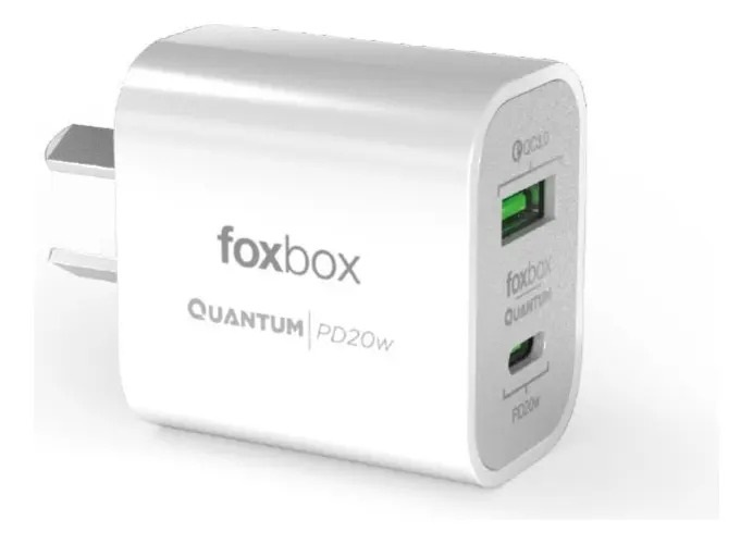 CARGADOR FOXBOX 20W FLUX BLANCO