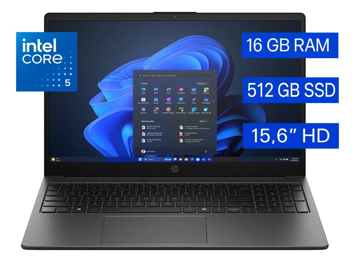 HP 250 G10 INTEL CI5 120U 16GB/512G/15.6"/S.SO