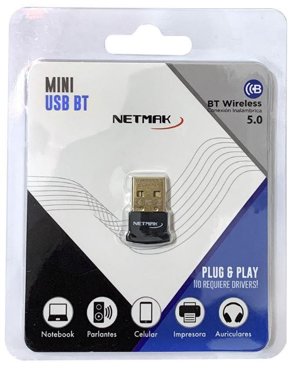 ADAP. NETMAK USB-BLUETOOTH 5.0