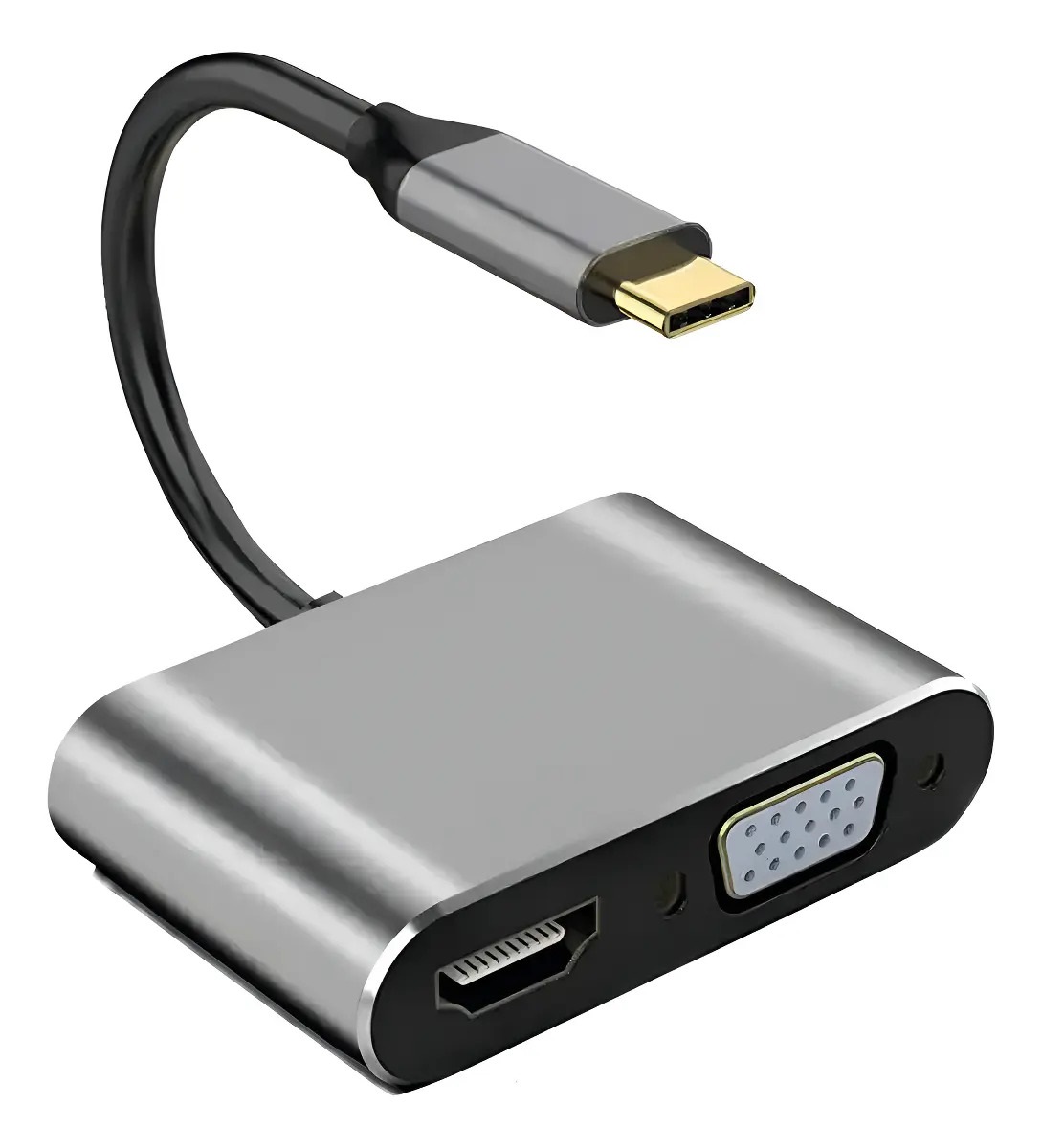 ADAPTADOR NETMAK TIPO C 4 EN 1 4K HUB TIPO C