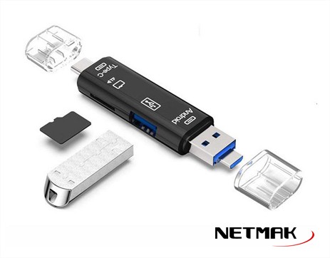 LECTOR DE MEMORIA NETMAK USB