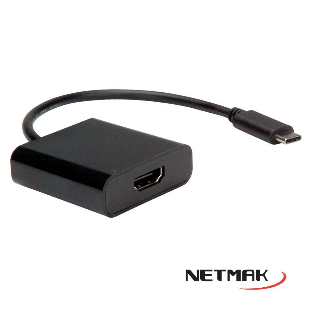 ADAPTADOR NETMAK TIPO C A HDMI