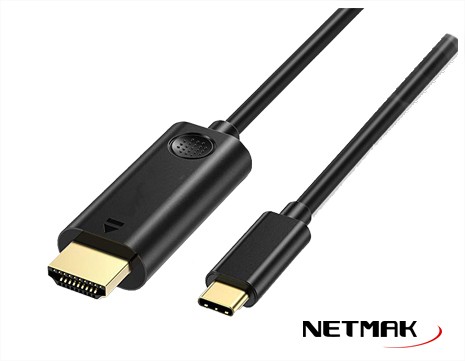 CABLE USB NETMAK TIPO C A HDMI