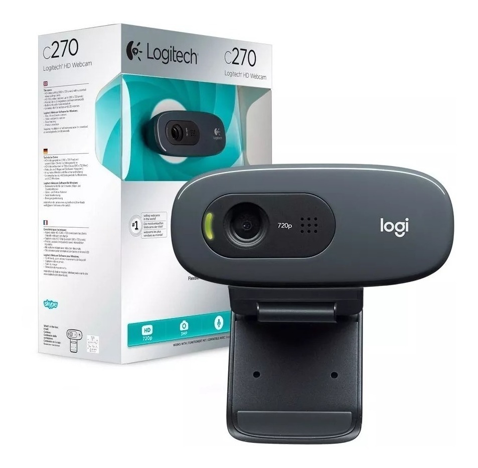 WEBCAM LOGITECH C270 HD 720P
