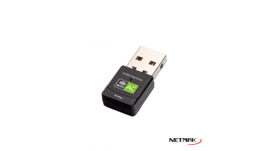 P.DE RED NETMAK MINI USB 2.0 WIFI 600M DUAL BAND