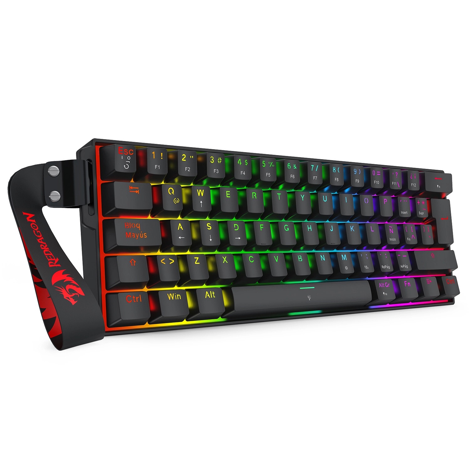 TECLADO REDRAGON FIZZ K617 MAGNETICO BLACK