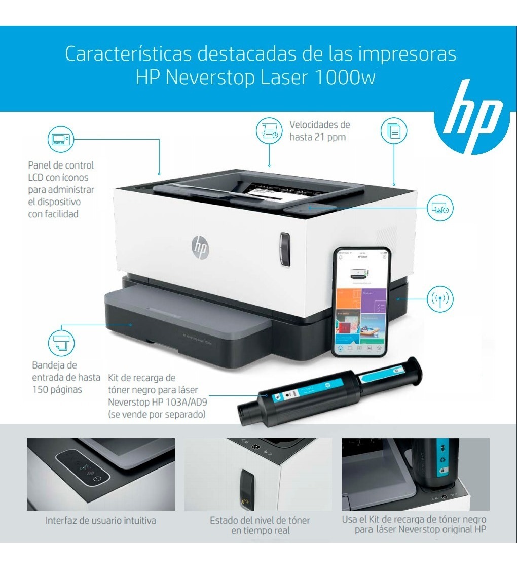HP LASER NEVERSTOP 1000W