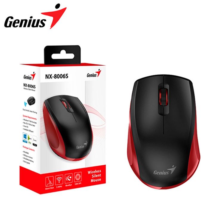 MOUSE GENIUS NX-8006S MINI RED