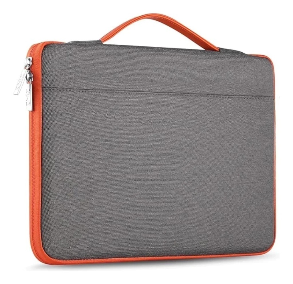 FUNDA CDTEK 15.6" CORDURA GRIS/ORANGE CON BOLSILLO