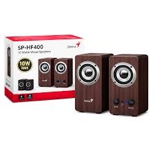 PARLANTES GENIUS SP-HF400 DARK BROWN 2.0 10W RMS