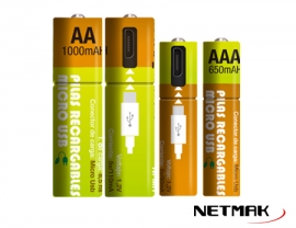 PILA NETMAK RECARGABLE AAA X2
