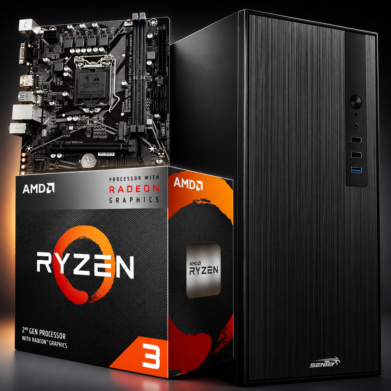 PC PERFORMANCE RYZEN 3 3200G A520 8GB/240GB/KIT/