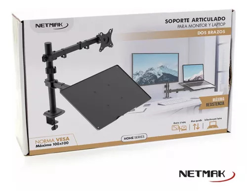 SOPORTE MON + NOTEBOOK NETMAK 