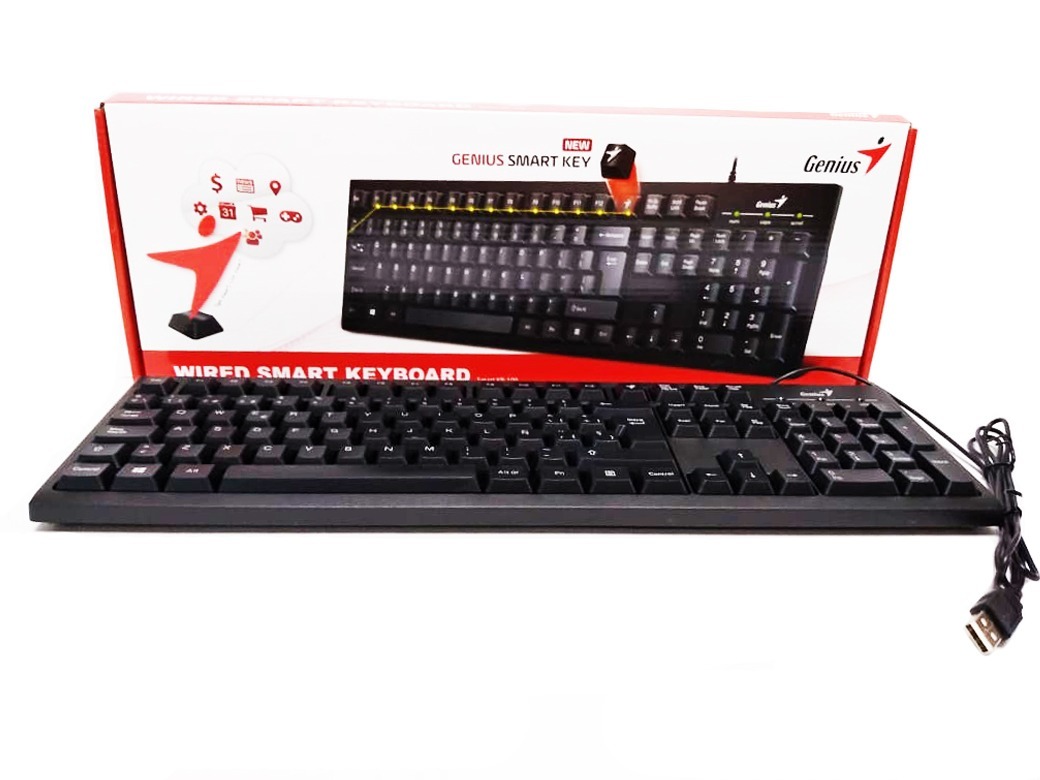 TECLADO GENIUS KB-100 USB SMART BLACK AI